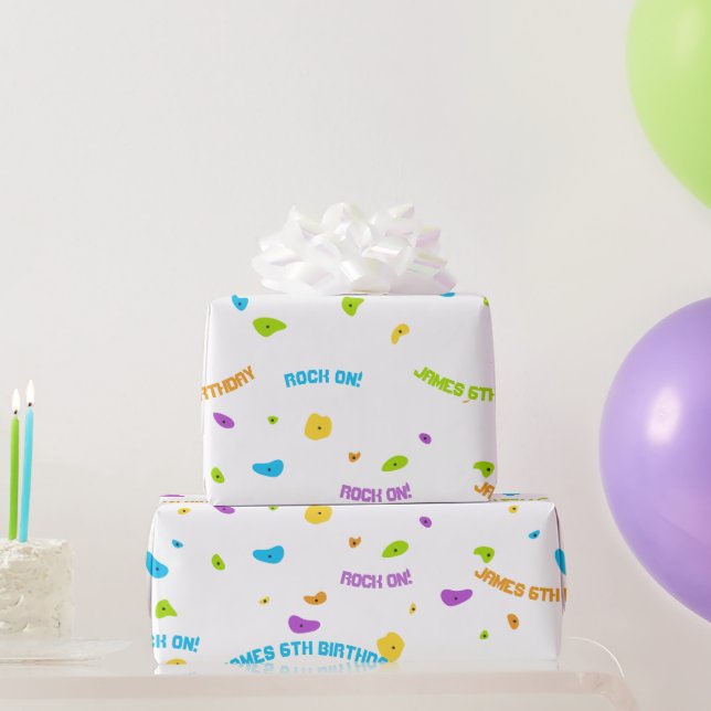Papier Cadeau Roche sur papier d'enveloppement de mur Escalade (Cadeaux de fête)