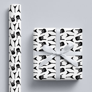 Papier Cadeau Rock & Roll de Guitare Heavy Metal