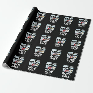 Papier Cadeau Rock Salt Funny Condiment Music Pun Dark BG