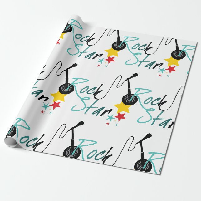 Papier Cadeau  Rock Star (Déroulé)