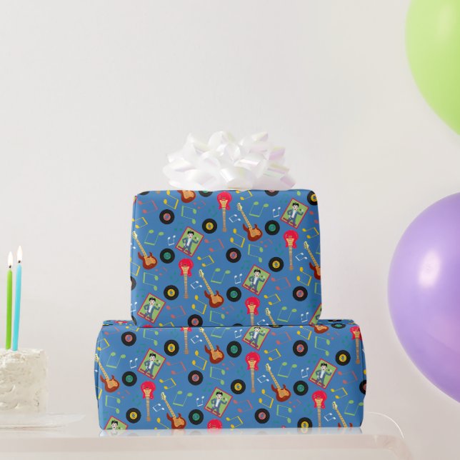 Papier Cadeau Rock Star Boys Band Anniversaire (Cadeaux de fête)