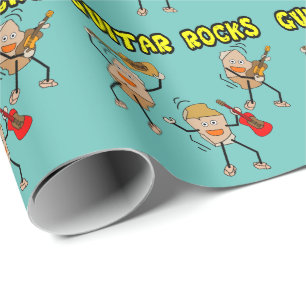 Papier Cadeau Rocks de guitare