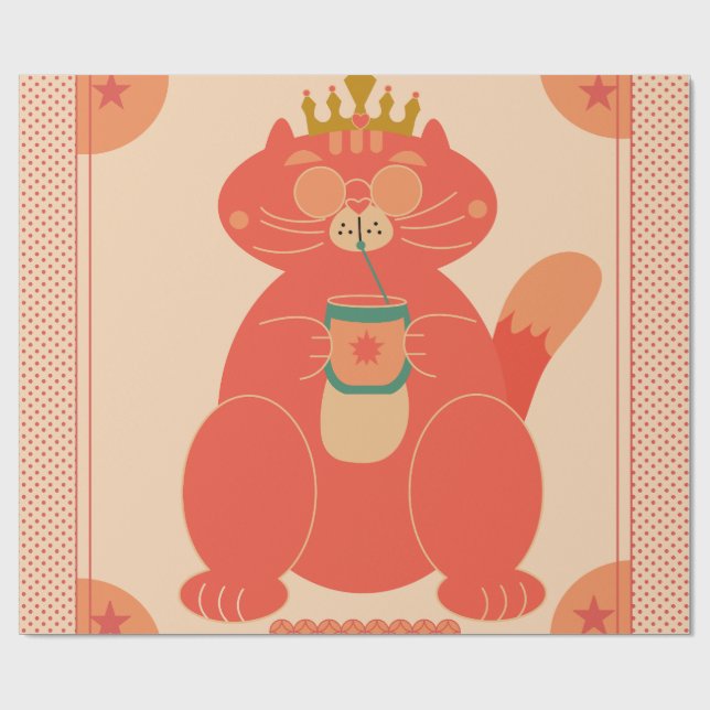 Papier Cadeau Roi de la Glace (Plat)