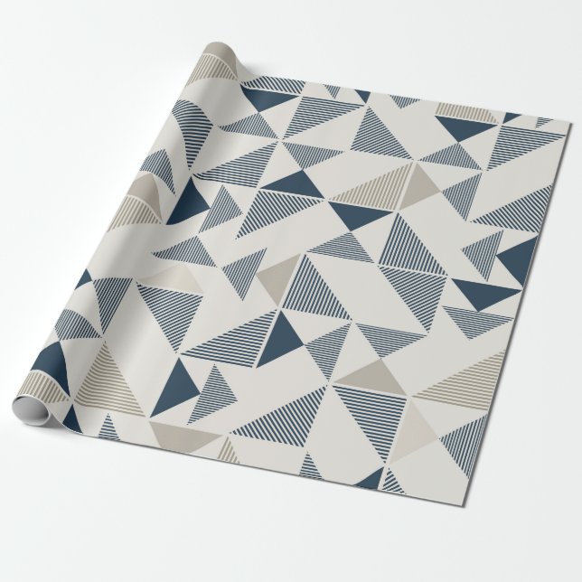 Papier Cadeau rôle de cadeau figures géométriques triangulaires (Déroulé)