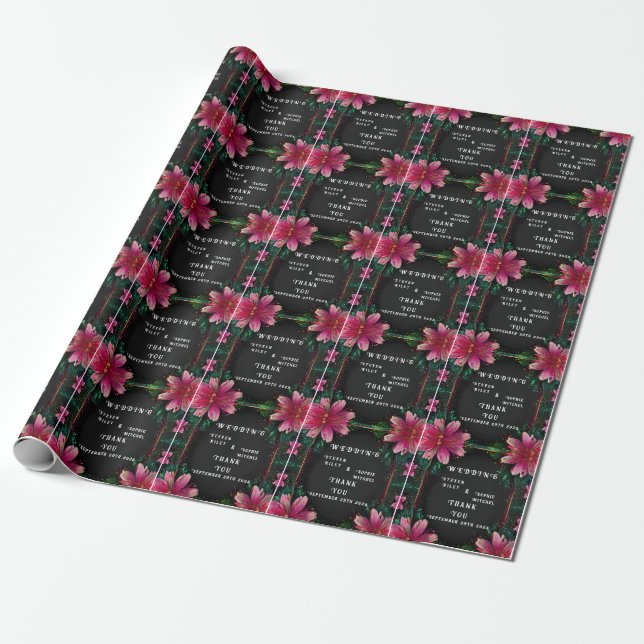 Papier Cadeau Romance florissante : Un thème Mariage floral (Déroulé)