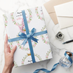 Papier Cadeau Romance sur mesure aux joues roses : Roses et Resp