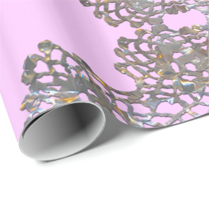 Papier Cadeau Rose aristocratique de monogramme