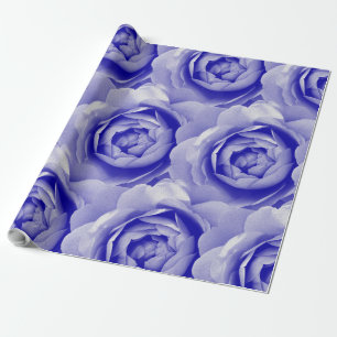 Papier Cadeau Rose bleue