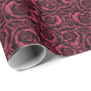 Papier Cadeau Rose de Bourgogne