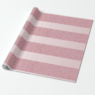 Papier Cadeau Rose de Noël Parties scintillant d'or Chic Modèl