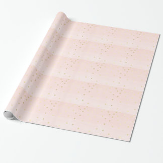Papier Cadeau Rose et or