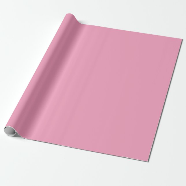 Papier Cadeau Rose flamant (Déroulé)