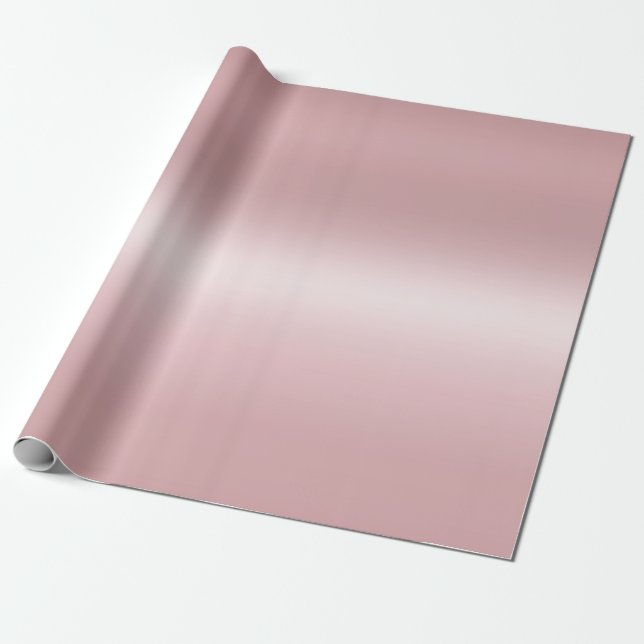 Papier Cadeau Rose Gold Elegant Moderne Glamour Modèle tendance (Déroulé)