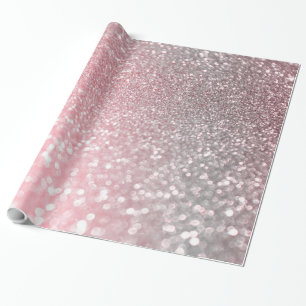 Papier Cadeau Rose Gold Pink Sparkle Luxury Parties scintillant