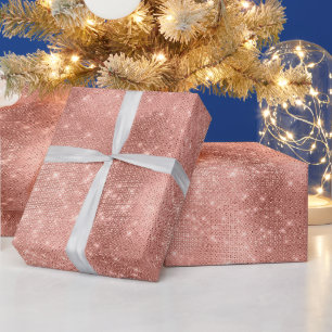 Papier Cadeau Rose Gold Sparkle
