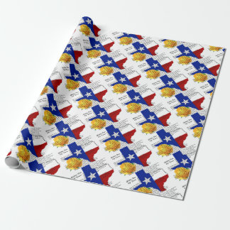 Papier Cadeau Rose jaune de chanson de guerre civile du Texas