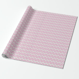 Papier Cadeau Rose Retro Wavy