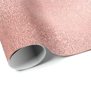 Papier Cadeau Rose rose Or Blush Minimal Glam Pastel brillant