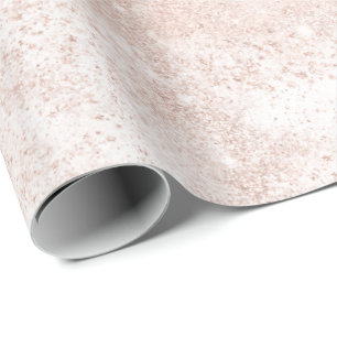 Papier Cadeau Rose Rose Or Blush Spark Powder Blanc Delicé