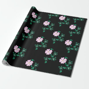 Papier Cadeau Rose sauvage rose pastel