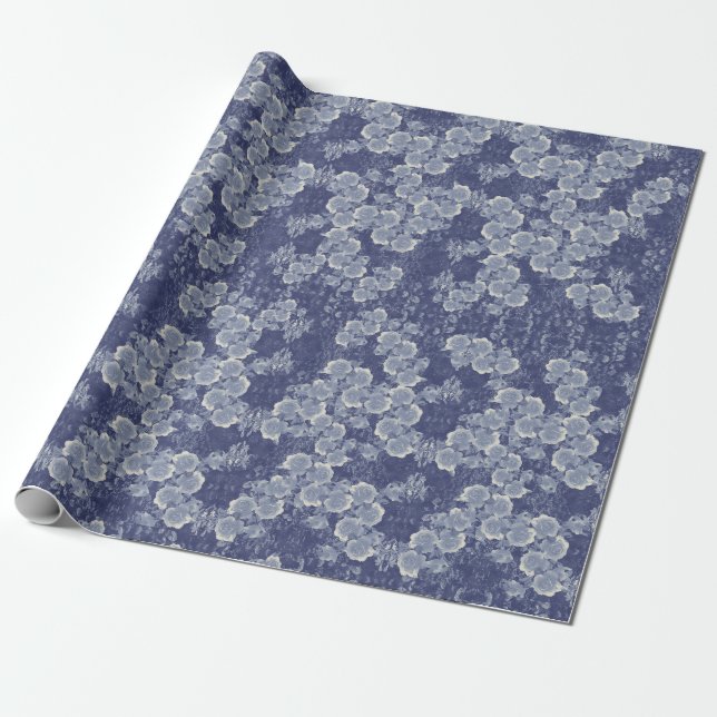 Papier Cadeau Rose vintage (Déroulé)