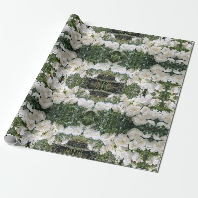 Papier Cadeau Roses antiques (Déroulé)