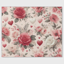 roses, pivoines & forme de cœur