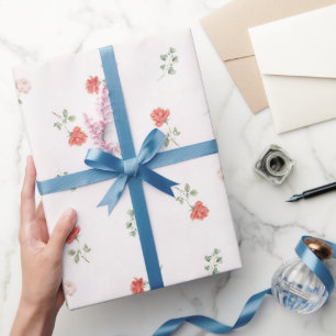 Papier Cadeau Roses roses rouges romantiques amour rose