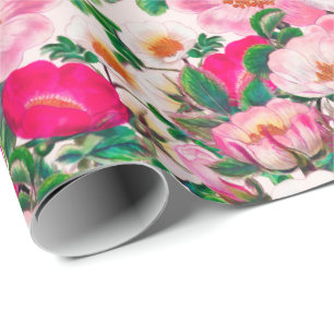 Papier Cadeau Roses sauvages