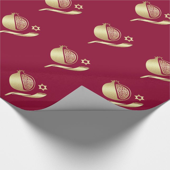 Papier Cadeau Rosh Hashanah, Cadeau du Nouvel An Juif (Coin)