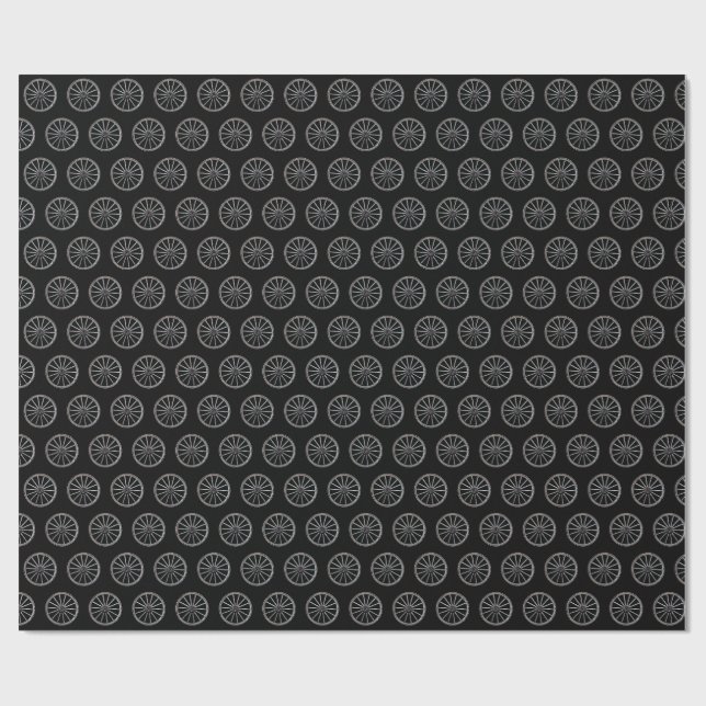 Papier Cadeau Roue Western Wagon (Plat)