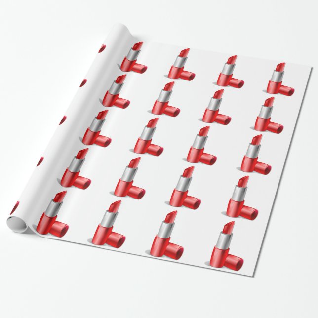 Papier Cadeau Rouge à lèvres (Déroulé)