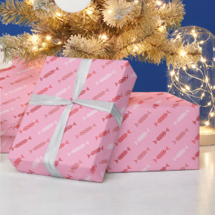 Papier Cadeau Rouge amusant, Bonbon Blanc Bonbon Bonbon Toute Oc