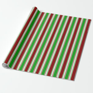 Papier Cadeau Rouge, Blanc, Vert, couleur inspirée de Noël