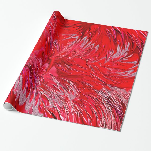 Papier Cadeau Rouge magique (Déroulé)