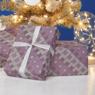 Papier Cadeau Rouge tamisé et Brown