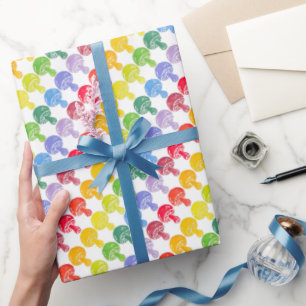 Papier Cadeau Rouleau de papier pour enveloppement de champignon