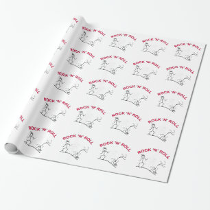 Papier Cadeau Rouleau Rock 'N'