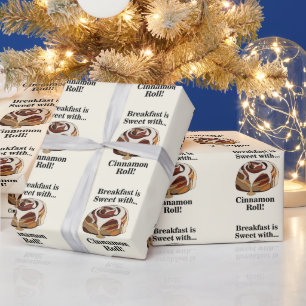 Papier Cadeau Roulés à la Cannelle Pâtisserie Brioche