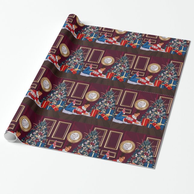 Papier Cadeau Roulette cadeau de Noël (Déroulé)
