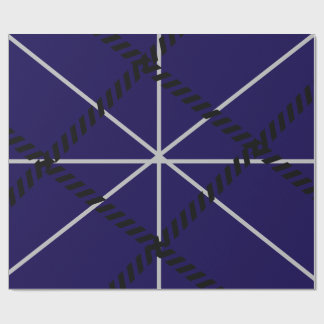 Papier Cadeau Royal Blue Modern Design 