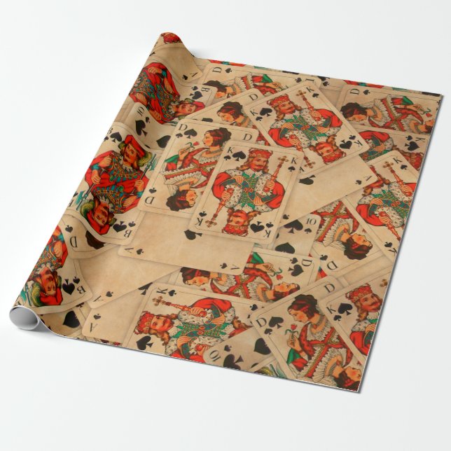 Papier Cadeau Royal Flash Vintage (Déroulé)