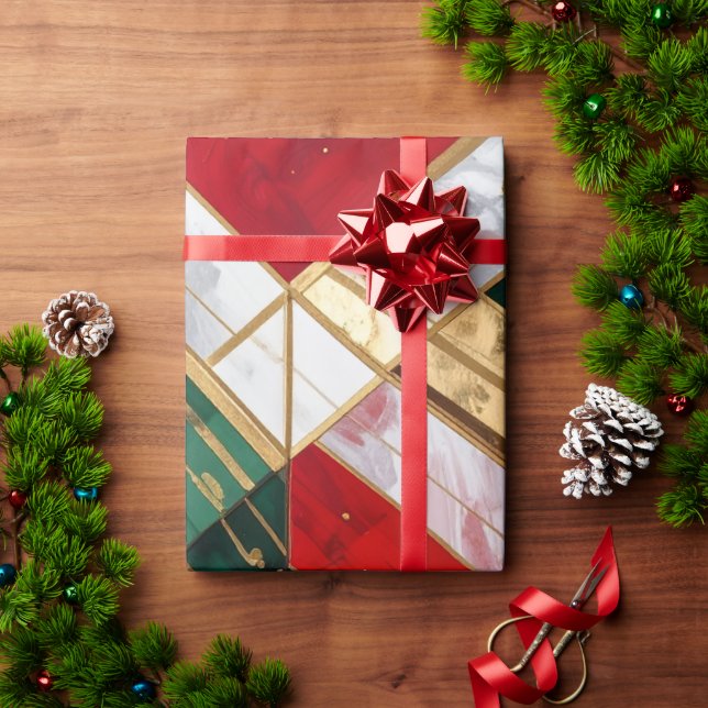 Papier Cadeau Ruban de Noël (Cadeau de vacances)