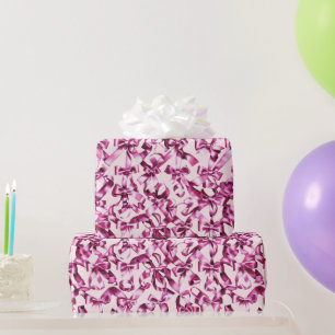 Papier Cadeau Rubans esthétiques en satin rose pour filles migno
