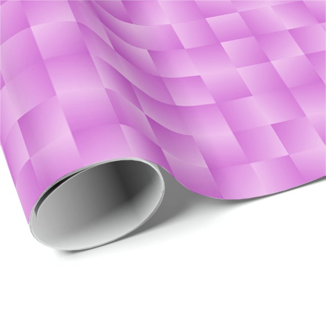 Papier Cadeau Rubans satinés - Violet doux (Coin rond)