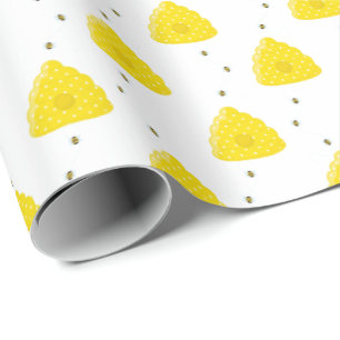 Papier Cadeau Ruches et abeilles mignonnes   toute couleur