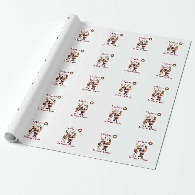 Papier Cadeau Rudolf le renne rouge (Déroulé)