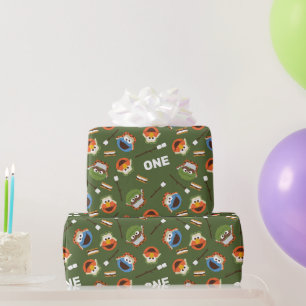 Papier Cadeau Rue Sésame   Camping Est S'more Amusant Avec Les A