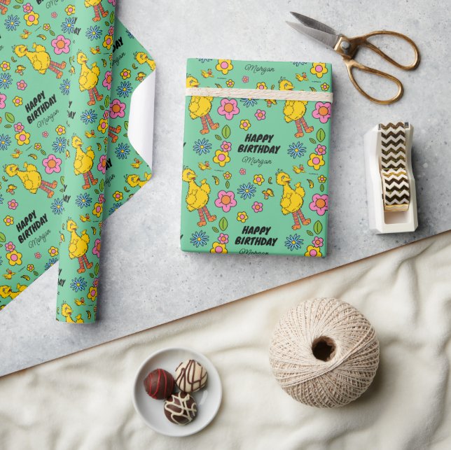 Papier Cadeau Rue Sésame | Joyeux anniversaire | Ajouter Votre N (Artisanat)