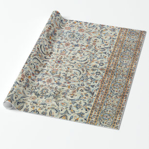Papier Cadeau Rug gris à la crème poussiéreuse de la Perse ce